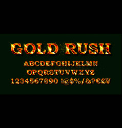 Gold Rush Alphabetic Fonts