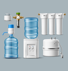 Realistic Water Filters 3d Home Purification