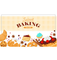 Sweet Baking Website Banner Design Template