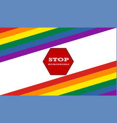 With The Slogan Stop Homophobia