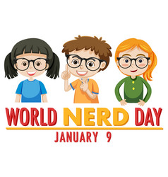 World Nerd Day Banner Design