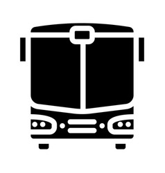 Bus Transport Vehicle Glyph Icon