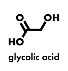 Glycolic Acid Hydroacetic Acid Molecule Skeletal