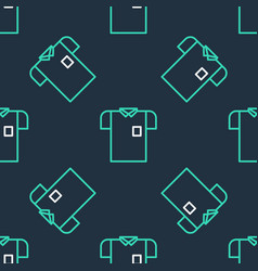 Line Polo Shirt Icon Isolated Seamless Pattern