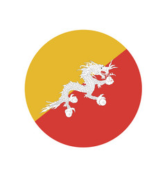 Bhutan Flag National Europe Emblem Icon