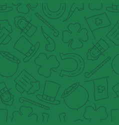 Green St Patricks Day Repeatable Pattern