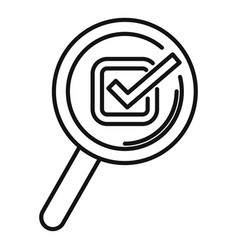 Search Magnifier Glass Icon Outline Rule