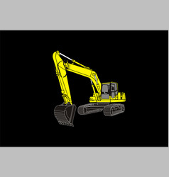 Flat Excavator For Your Logo Building