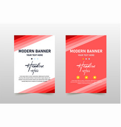 Stylish Colorful Red Business Banner Template