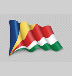 3d Realistic Waving Flag Of Seychelles