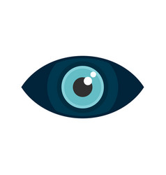 Angry Eye Icon Flat Optical Lens