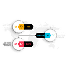 3 Step Infographic Data Workflow Template