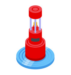 Arctiv Buoy Icon Isometric Ice Berg