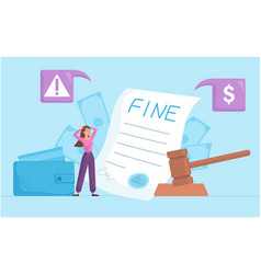 Payment A Fine With Legal Document