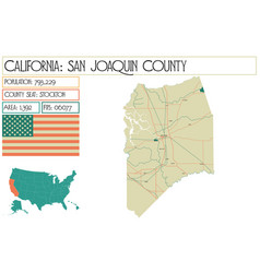 Large And Detailed Map Of San Joaquin County