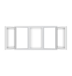 Realistic Plastic Window Mockup Template Triple