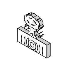 Explosion Earthquake Disaster Isometric Icon