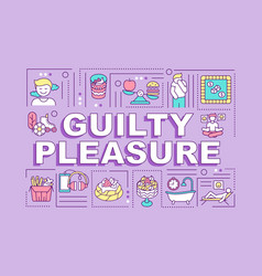 Guilty Pleasure Word Concepts Banner