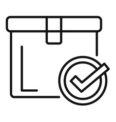 Test Box Control Icon Outline Carton Law