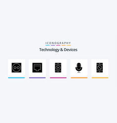 Devices Glyph 5 Icon Pack Including Error Device