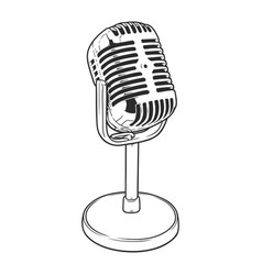 Microphone Line Art