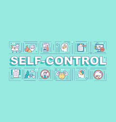 Self Control Word Concepts Banner