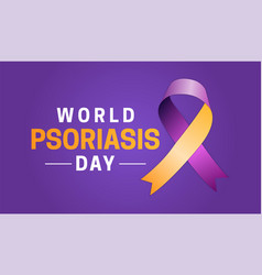 Purple World Psoriasis Day Background