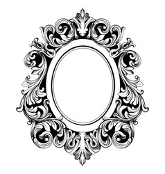 Baroque Mirror Round Frame French Luxury