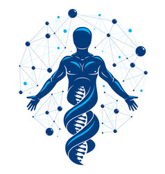 Graphic Human Made As Dna Strands Continuation