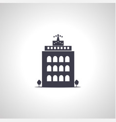 Hotel Building Icon Isolated Icon