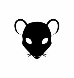 Rat Head Flat Style Logo