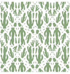 Cactus Seamless Pattern Mexican Exotic Plant