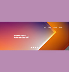 Geometric Background With Purple And Orange