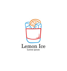 Lemon Ice Aesthetic Logo Template