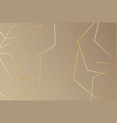 Luxury Background With Hexagon Gold Outline