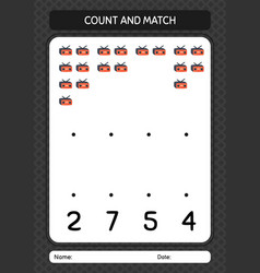 Count And Match Game With Radio Worksheet