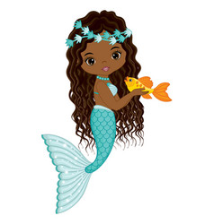 Mermaid silhouette Royalty Free Vector Image - VectorStock