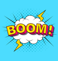 Super comic cartoon explosions Royalty Free Vector Image