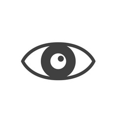 Human eye optical vision design silhouette Vector Image