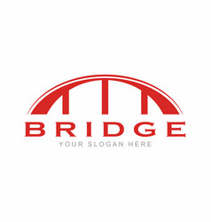 Red Bridge Flat Style Logo