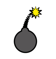 Comic Bomb Explotion Symbol