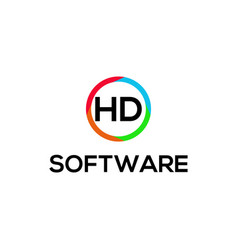 Letter Hd Logo Technology Logo Design