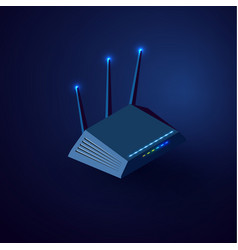 Wifi Router Isometric