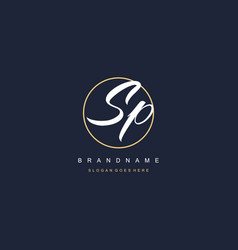 Initial Letter Sp Logo Monogram Feminine Style