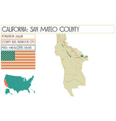 Large And Detailed Map Of San Mateo County