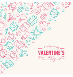 Romantic Valentines Day Background With Lovely