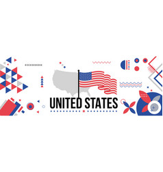 Usa National Or Independence Day Banner For