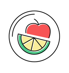 Fruits Department Store Color Icon