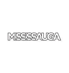 Mississauga In The Canada Emblem Design