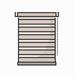 Window Horizontal Blind Isolated Curtain Icon